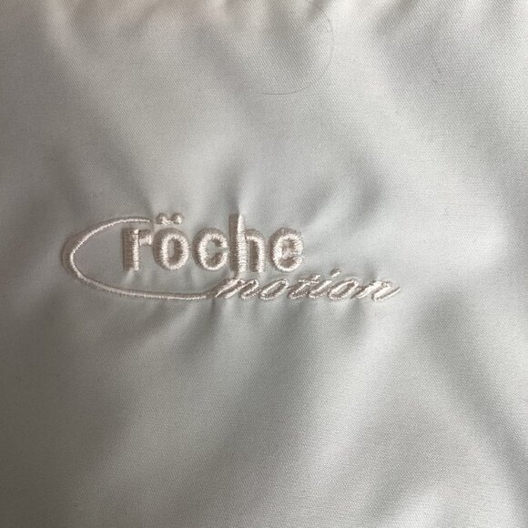 Roche Motion Zip Hooded Golf Windbreaker Jacket M Beige 175i - Picture 8 of 11